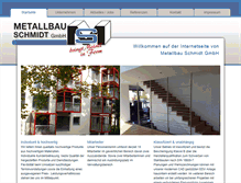 Tablet Screenshot of metallbau-schmidt.net