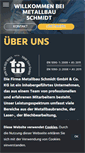 Mobile Screenshot of metallbau-schmidt.com